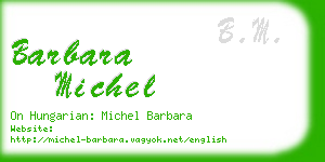 barbara michel business card